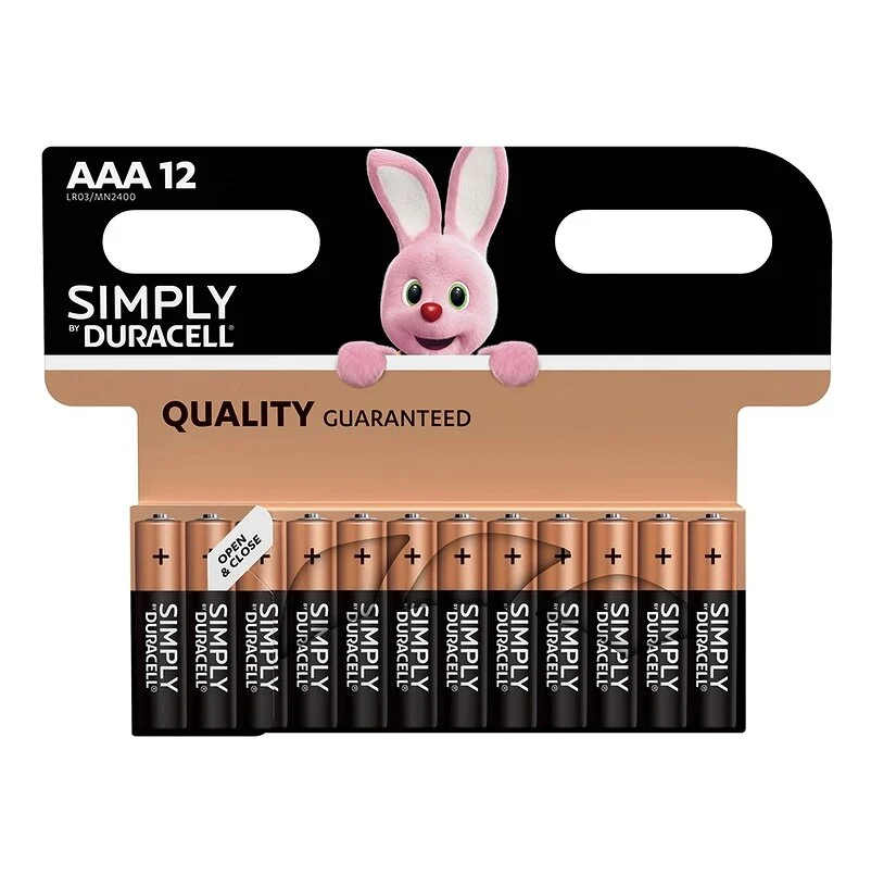 Duracell elementai (baterijos) AAA, 12 vnt.