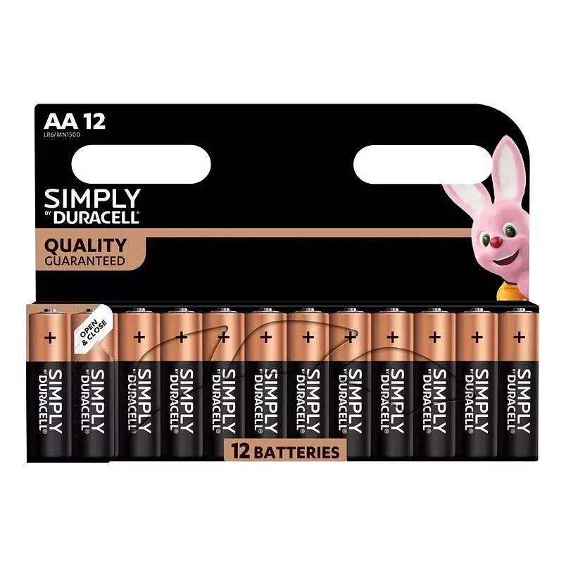 duracell elementai AA 12vnt